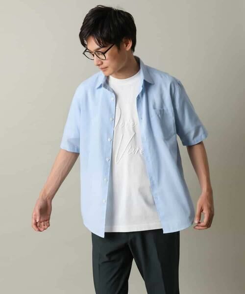 a.v.v / アー・ヴェ・ヴェ シャツ・ブラウス | 【接触冷感/速乾/イージーケア】リネン混半袖シャツ（さらリネシリーズ） | 詳細26