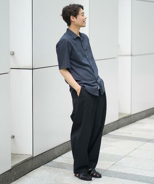 a.v.v / アー・ヴェ・ヴェ シャツ・ブラウス | 【接触冷感/速乾/イージーケア】リネン混半袖シャツ（さらリネシリーズ） | 詳細6