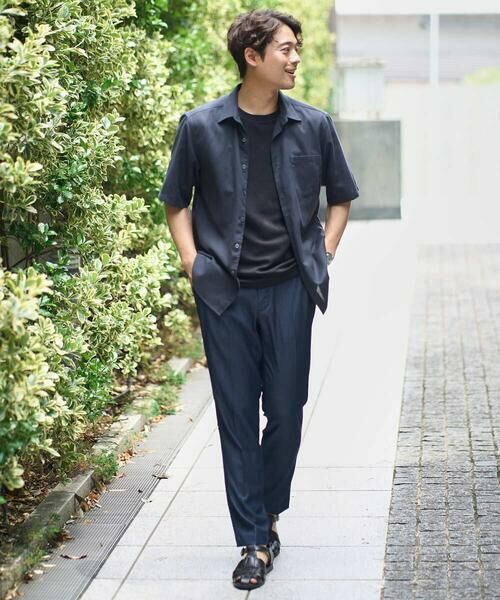 a.v.v / アー・ヴェ・ヴェ シャツ・ブラウス | 【接触冷感/速乾/イージーケア】リネン混半袖シャツ（さらリネシリーズ） | 詳細7