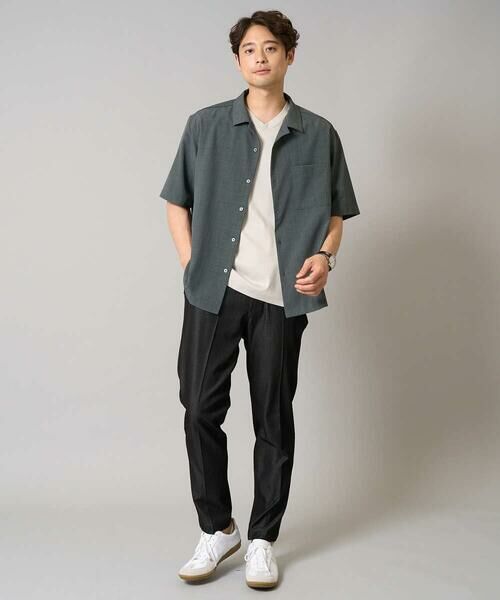 a.v.v / アー・ヴェ・ヴェ シャツ・ブラウス | 【接触冷感/イージーケア/吸水速乾】オープンカラー半袖シャツ（セットアップ可）リライトシリーズ3 | 詳細13