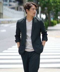 a.v.v / アー・ヴェ・ヴェ テーラードジャケット | 【イージーケア/吸水速乾/毛玉になりにくい】シアサッカーシェイプジャケット