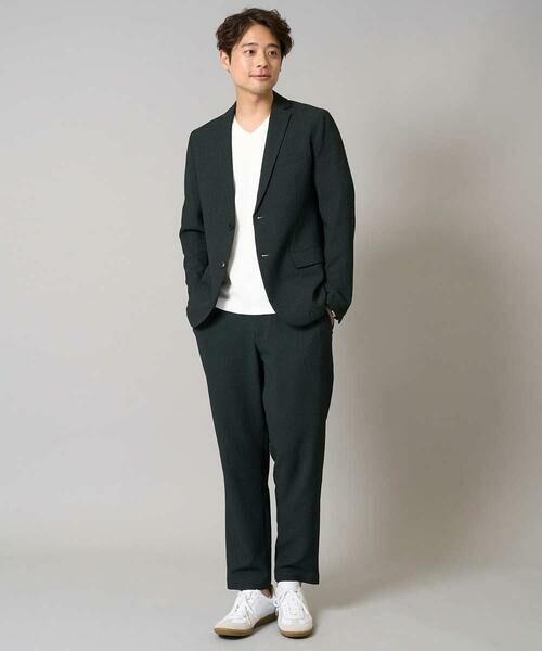 a.v.v / アー・ヴェ・ヴェ テーラードジャケット | 【イージーケア/吸水速乾/毛玉になりにくい】シアサッカーシェイプジャケット | 詳細10