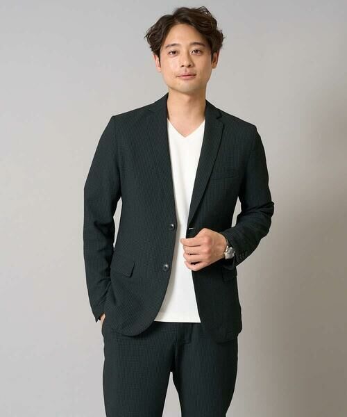 a.v.v / アー・ヴェ・ヴェ テーラードジャケット | 【イージーケア/吸水速乾/毛玉になりにくい】シアサッカーシェイプジャケット | 詳細13