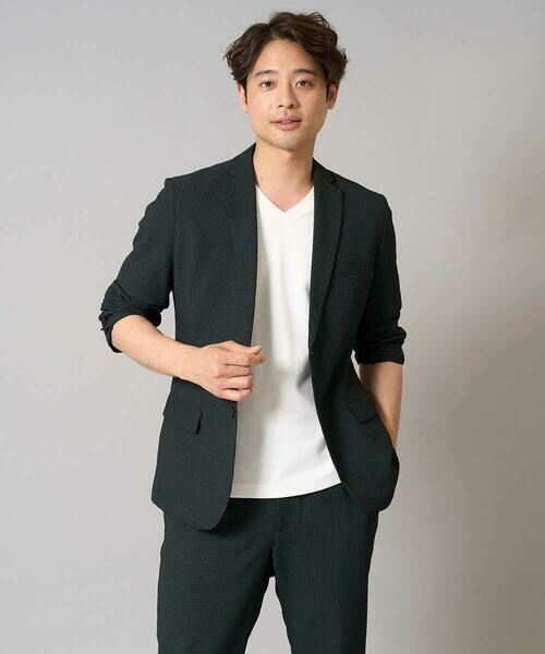 a.v.v / アー・ヴェ・ヴェ テーラードジャケット | 【イージーケア/吸水速乾/毛玉になりにくい】シアサッカーシェイプジャケット | 詳細14