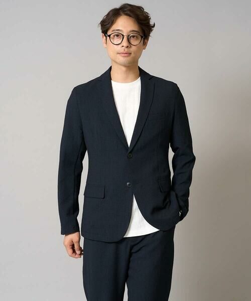 a.v.v / アー・ヴェ・ヴェ テーラードジャケット | 【イージーケア/吸水速乾/毛玉になりにくい】シアサッカーシェイプジャケット | 詳細16