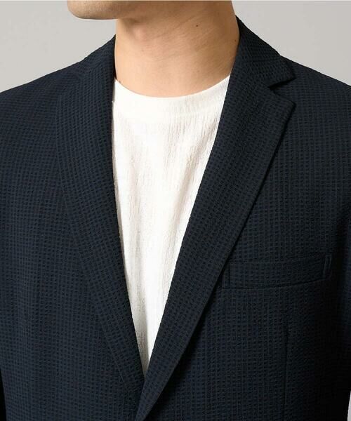 a.v.v / アー・ヴェ・ヴェ テーラードジャケット | 【イージーケア/吸水速乾/毛玉になりにくい】シアサッカーシェイプジャケット | 詳細22