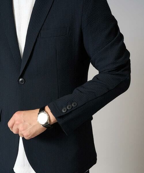 a.v.v / アー・ヴェ・ヴェ テーラードジャケット | 【イージーケア/吸水速乾/毛玉になりにくい】シアサッカーシェイプジャケット | 詳細23