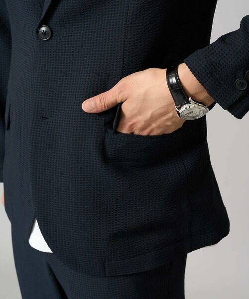 a.v.v / アー・ヴェ・ヴェ テーラードジャケット | 【イージーケア/吸水速乾/毛玉になりにくい】シアサッカーシェイプジャケット | 詳細24