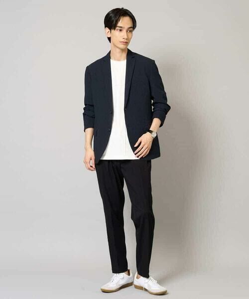 a.v.v / アー・ヴェ・ヴェ テーラードジャケット | 【イージーケア/吸水速乾/毛玉になりにくい】シアサッカーシェイプジャケット | 詳細3