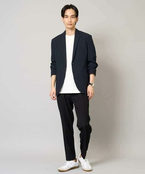 a.v.v / アー・ヴェ・ヴェ テーラードジャケット | 【イージーケア/吸水速乾/毛玉になりにくい】シアサッカーシェイプジャケット | 詳細4