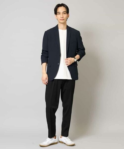 a.v.v / アー・ヴェ・ヴェ テーラードジャケット | 【イージーケア/吸水速乾/毛玉になりにくい】シアサッカーシェイプジャケット | 詳細5