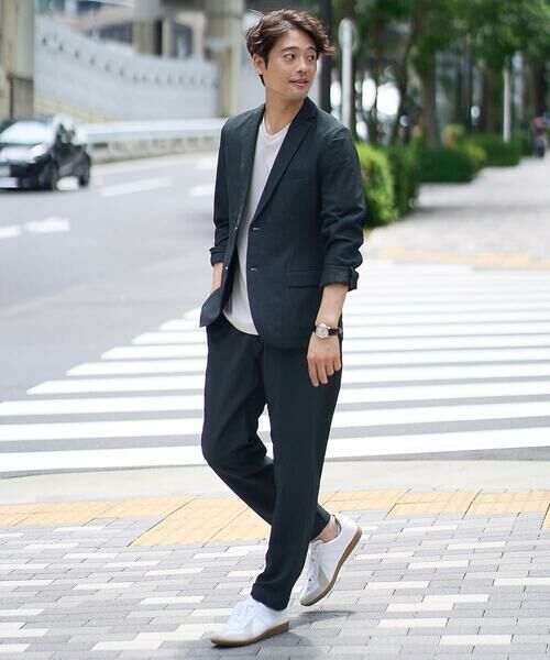 a.v.v / アー・ヴェ・ヴェ テーラードジャケット | 【イージーケア/吸水速乾/毛玉になりにくい】シアサッカーシェイプジャケット | 詳細6