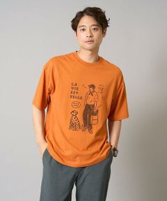 a.v.v / アー・ヴェ・ヴェ カットソー | 【接触冷感】イラストレーターコラボプリンワイドシルエットカットソー【uca U】