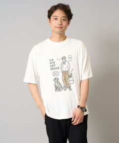 a.v.v / アー・ヴェ・ヴェ カットソー | 【接触冷感】イラストレーターコラボプリンワイドシルエットカットソー【uca U】