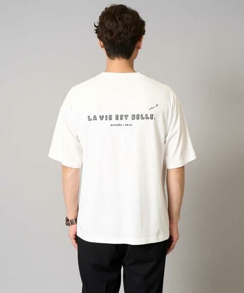 a.v.v / アー・ヴェ・ヴェ カットソー | 【接触冷感】イラストレーターコラボプリンワイドシルエットカットソー【uca U】 | 詳細13