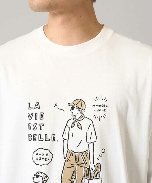 a.v.v / アー・ヴェ・ヴェ カットソー | 【接触冷感】イラストレーターコラボプリンワイドシルエットカットソー【uca U】 | 詳細14