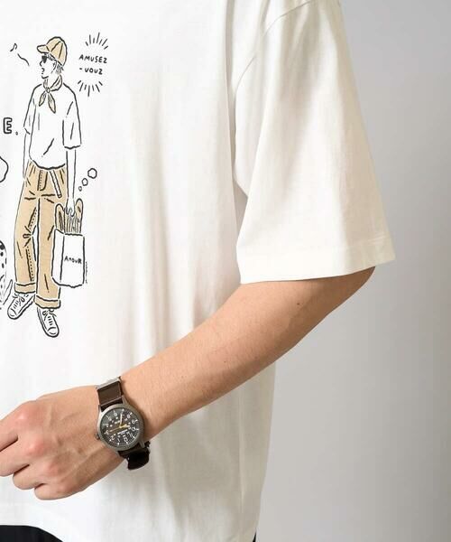 a.v.v / アー・ヴェ・ヴェ カットソー | 【接触冷感】イラストレーターコラボプリンワイドシルエットカットソー【uca U】 | 詳細15