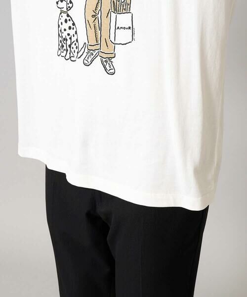 a.v.v / アー・ヴェ・ヴェ カットソー | 【接触冷感】イラストレーターコラボプリンワイドシルエットカットソー【uca U】 | 詳細16