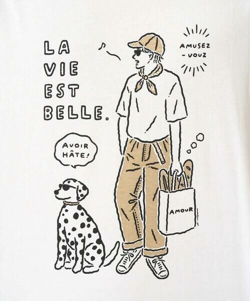 a.v.v / アー・ヴェ・ヴェ カットソー | 【接触冷感】イラストレーターコラボプリンワイドシルエットカットソー【uca U】 | 詳細17