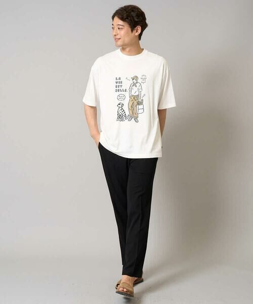 a.v.v / アー・ヴェ・ヴェ カットソー | 【接触冷感】イラストレーターコラボプリンワイドシルエットカットソー【uca U】 | 詳細2