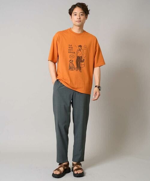 a.v.v / アー・ヴェ・ヴェ カットソー | 【接触冷感】イラストレーターコラボプリンワイドシルエットカットソー【uca U】 | 詳細5