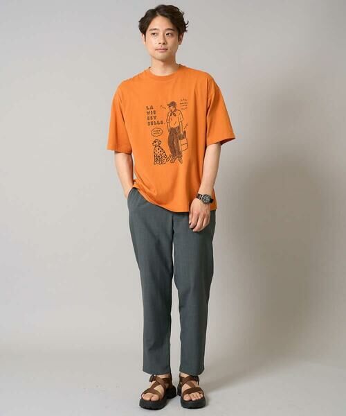 a.v.v / アー・ヴェ・ヴェ カットソー | 【接触冷感】イラストレーターコラボプリンワイドシルエットカットソー【uca U】 | 詳細6