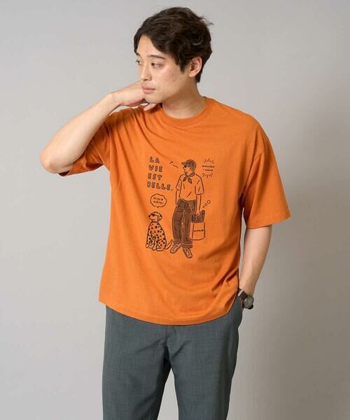 a.v.v / アー・ヴェ・ヴェ カットソー | 【接触冷感】イラストレーターコラボプリンワイドシルエットカットソー【uca U】 | 詳細8