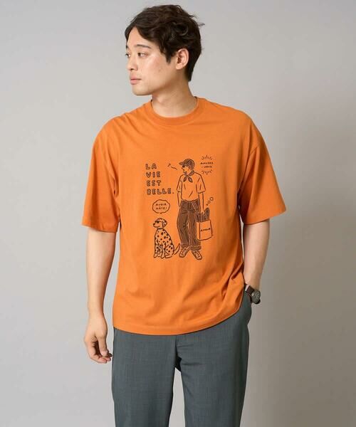 a.v.v / アー・ヴェ・ヴェ カットソー | 【接触冷感】イラストレーターコラボプリンワイドシルエットカットソー【uca U】 | 詳細9