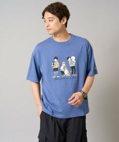 a.v.v / アー・ヴェ・ヴェ カットソー | 【接触冷感】イラストレーターコラボプリンワイドシルエットカットソー【mitaina pro】