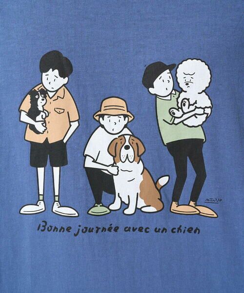 a.v.v / アー・ヴェ・ヴェ カットソー | 【接触冷感】イラストレーターコラボプリンワイドシルエットカットソー【mitaina pro】 | 詳細17