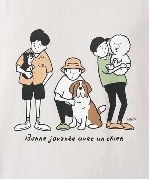 a.v.v / アー・ヴェ・ヴェ カットソー | 【接触冷感】イラストレーターコラボプリンワイドシルエットカットソー【mitaina pro】 | 詳細18