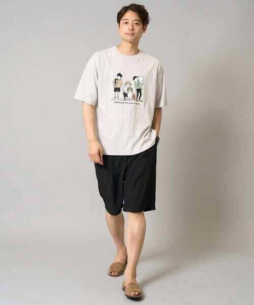 a.v.v / アー・ヴェ・ヴェ カットソー | 【接触冷感】イラストレーターコラボプリンワイドシルエットカットソー【mitaina pro】 | 詳細4