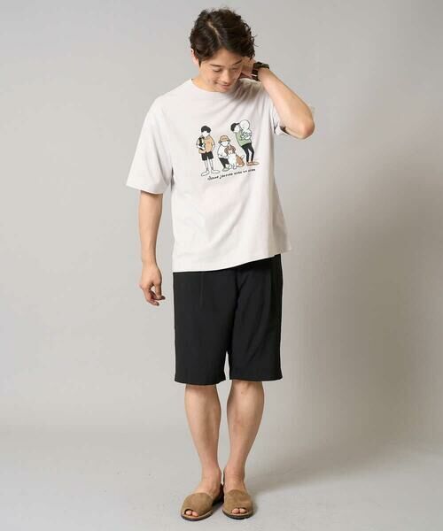 a.v.v / アー・ヴェ・ヴェ カットソー | 【接触冷感】イラストレーターコラボプリンワイドシルエットカットソー【mitaina pro】 | 詳細5