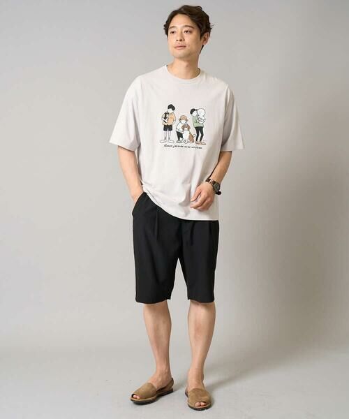 a.v.v / アー・ヴェ・ヴェ カットソー | 【接触冷感】イラストレーターコラボプリンワイドシルエットカットソー【mitaina pro】 | 詳細6