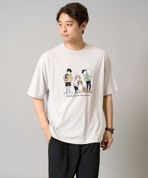 a.v.v / アー・ヴェ・ヴェ カットソー | 【接触冷感】イラストレーターコラボプリンワイドシルエットカットソー【mitaina pro】 | 詳細8