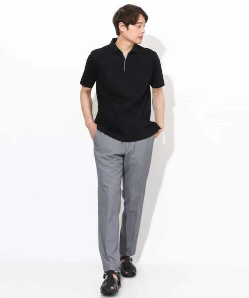 a.v.v / アー・ヴェ・ヴェ カットソー | 【接触冷感/ＵＶカット】シルケットスムースポロシャツ | 詳細15