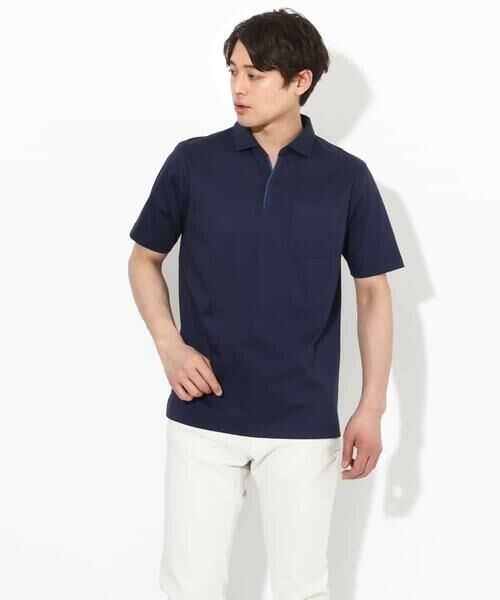 a.v.v / アー・ヴェ・ヴェ カットソー | 【接触冷感/ＵＶカット】シルケットスムースポロシャツ | 詳細16