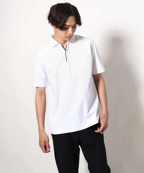 a.v.v / アー・ヴェ・ヴェ カットソー | 【接触冷感/ＵＶカット】シルケットスムースポロシャツ | 詳細21