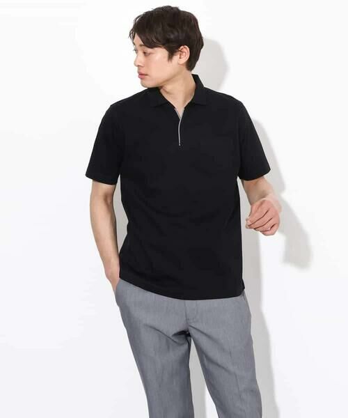 a.v.v / アー・ヴェ・ヴェ カットソー | 【接触冷感/ＵＶカット】シルケットスムースポロシャツ | 詳細24