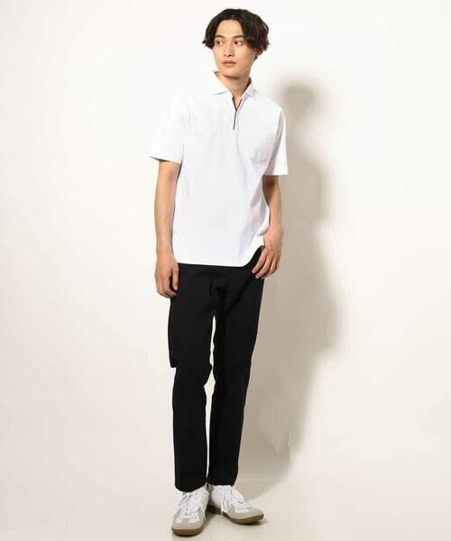 a.v.v / アー・ヴェ・ヴェ カットソー | 【接触冷感/ＵＶカット】シルケットスムースポロシャツ | 詳細4