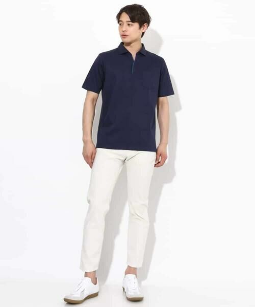 a.v.v / アー・ヴェ・ヴェ カットソー | 【接触冷感/ＵＶカット】シルケットスムースポロシャツ | 詳細7