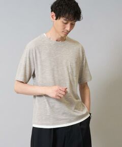 a.v.v / アー・ヴェ・ヴェ カットソー | 【イージーケア/速乾/接触冷感] スラブメランジフェイクレイヤードカットソー