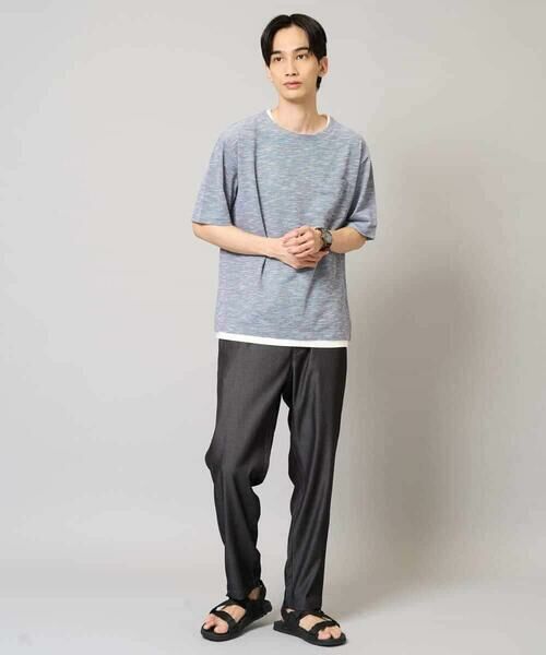 a.v.v / アー・ヴェ・ヴェ カットソー | 【イージーケア/速乾/接触冷感] スラブメランジフェイクレイヤードカットソー | 詳細1