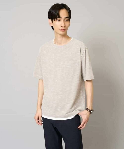 a.v.v / アー・ヴェ・ヴェ カットソー | 【イージーケア/速乾/接触冷感] スラブメランジフェイクレイヤードカットソー | 詳細17