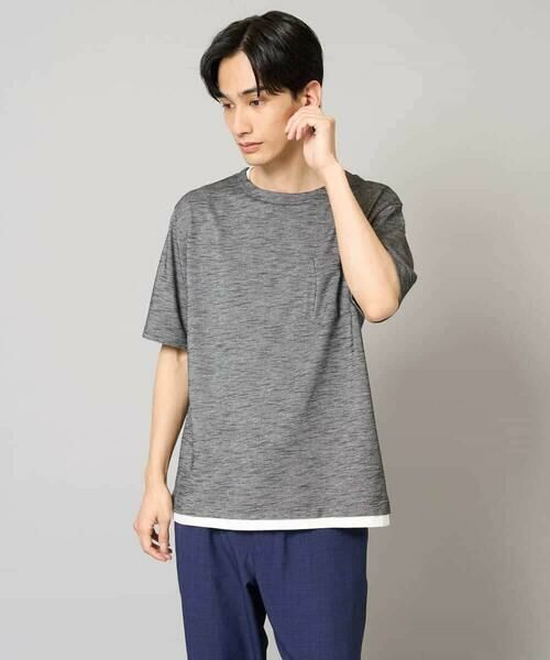 a.v.v / アー・ヴェ・ヴェ カットソー | 【イージーケア/速乾/接触冷感] スラブメランジフェイクレイヤードカットソー | 詳細20