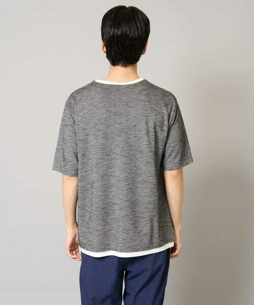 a.v.v / アー・ヴェ・ヴェ カットソー | 【イージーケア/速乾/接触冷感] スラブメランジフェイクレイヤードカットソー | 詳細22