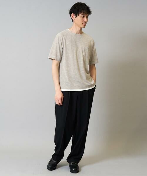 a.v.v / アー・ヴェ・ヴェ カットソー | 【イージーケア/速乾/接触冷感] スラブメランジフェイクレイヤードカットソー | 詳細5