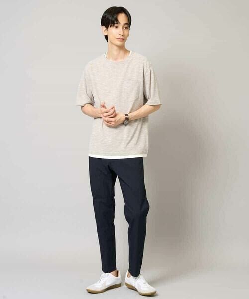 a.v.v / アー・ヴェ・ヴェ カットソー | 【イージーケア/速乾/接触冷感] スラブメランジフェイクレイヤードカットソー | 詳細6
