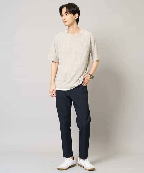 a.v.v / アー・ヴェ・ヴェ カットソー | 【イージーケア/速乾/接触冷感] スラブメランジフェイクレイヤードカットソー | 詳細7