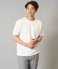 a.v.v / アー・ヴェ・ヴェ カットソー | 【接触冷感/イージーケア】キカジャカードクルーネックカットソー 通勤　ビジネス　ジャケット